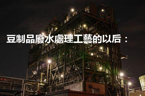 豆制品廢水處理工藝的以后：挑戰(zhàn)與突破？
